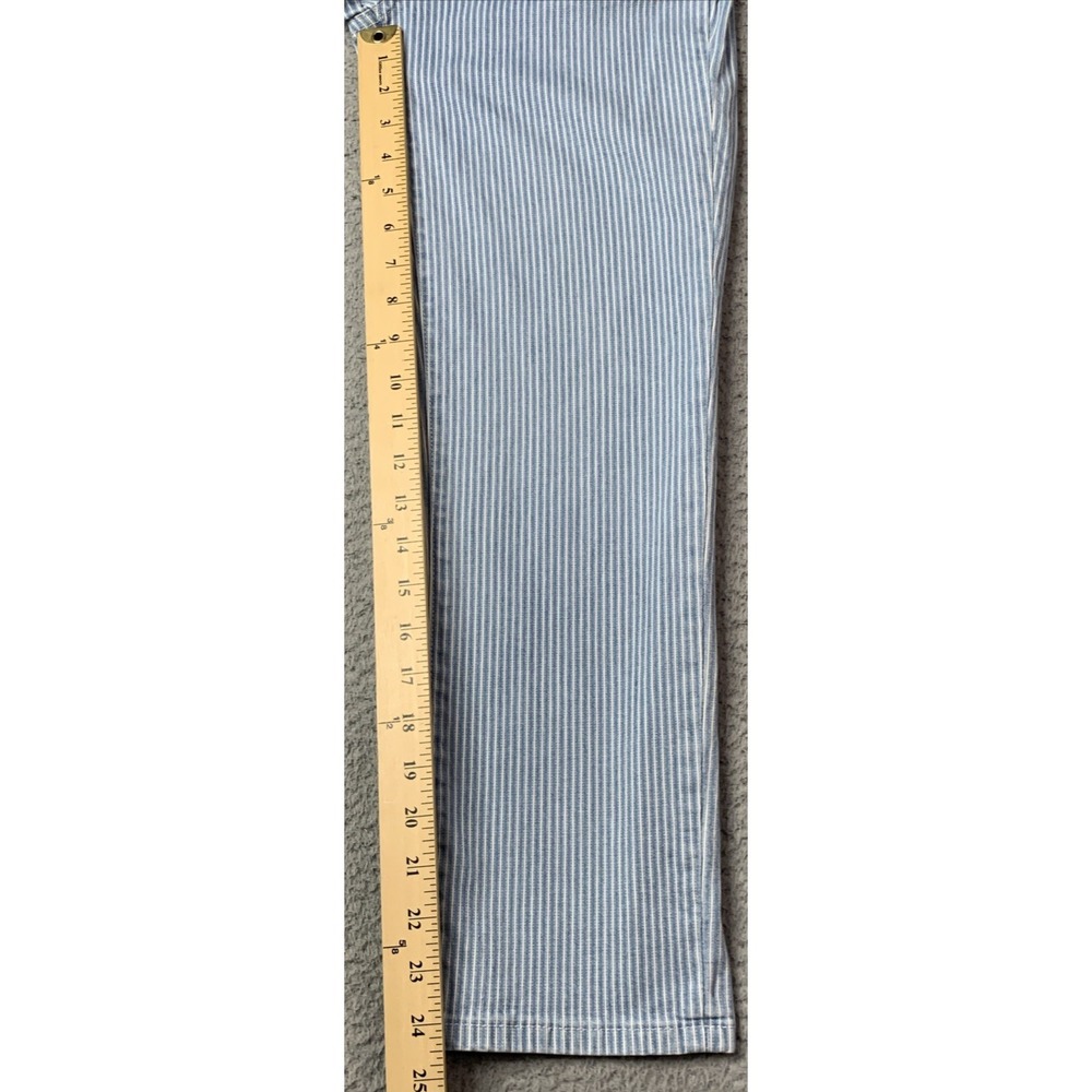 Soft Surroundings Jeans Womens Size 4 Striped Blue White Style 2DY11 Denim Jeans - Picture 4 of 10